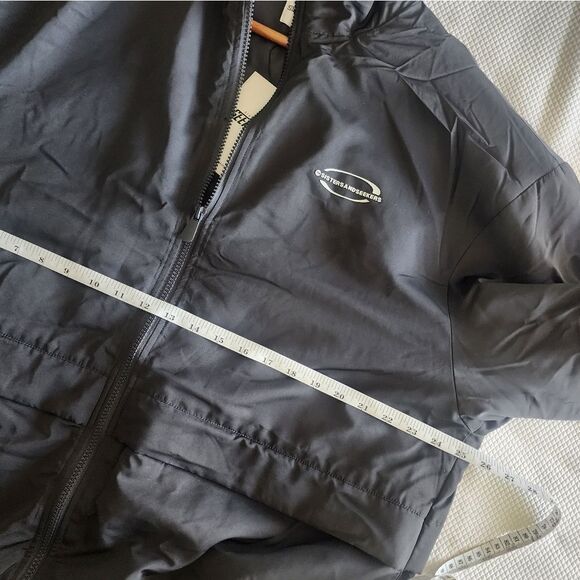 Sistersandseekers Black Puffer Coat with High Collar and Full-Length Zipper NWT - Picture 8 of 10